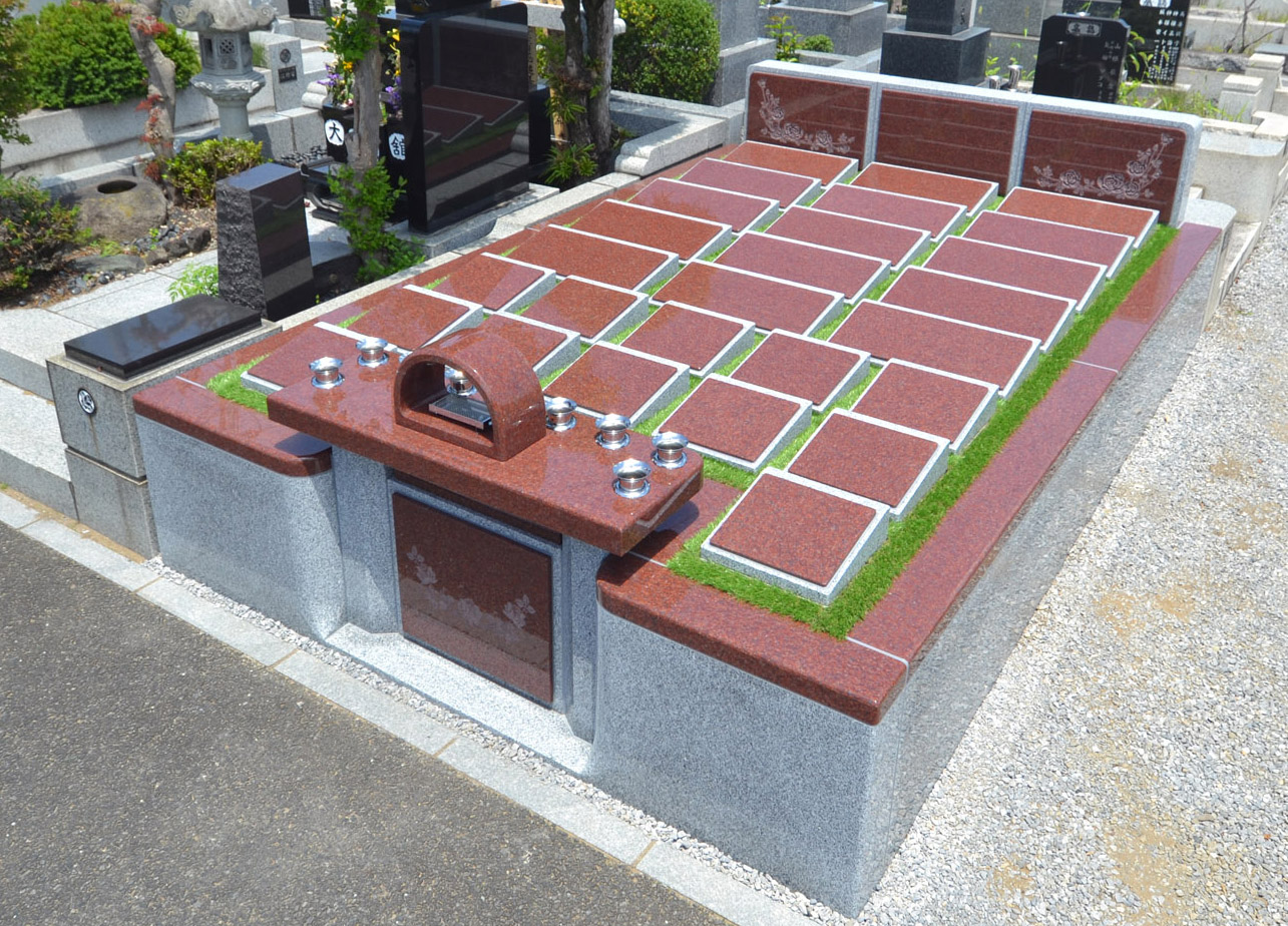 埼玉霊園 プレート型永代供養墓『安堵』の実物